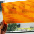 8mm أصفر مزدوج الجوانب UV بولي كربونات الكمبيوتر الشمالي